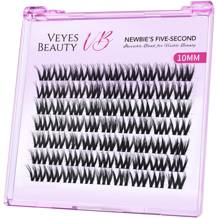 VEYESBEAUTY 3D Wispy Lash Clusters, 10-18mm